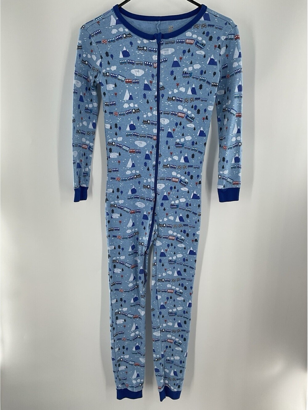 Gymboree Boys Size 14 Train One Piece Pajamas Footless 113